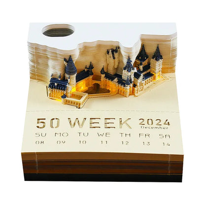 2024 Hogwarts Castle Calendar (with LED light)