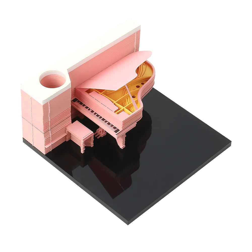 3D Piano Art Memo Pad